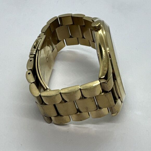 Michael Kors Slim Runway MK3179 Women's Gold Tone Analog Dial Wrist Watch JNA250 - Picture 11 of 11